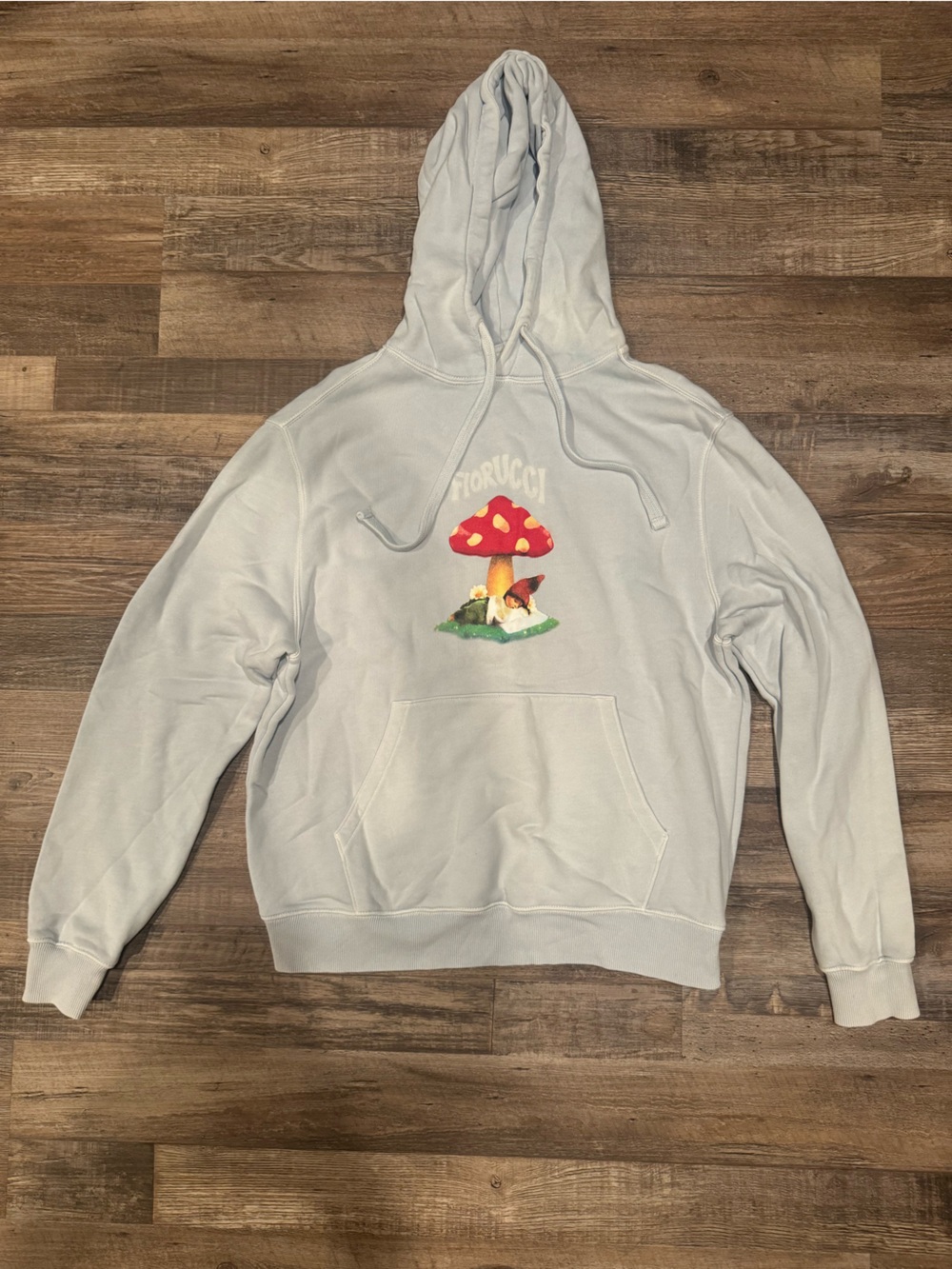 Fiorucci Mushroom Light Blue Hoodie